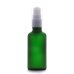 画像1: アロマ遮光瓶 50mL フロストグリーン【ポンプ：ホワイト】 (1)