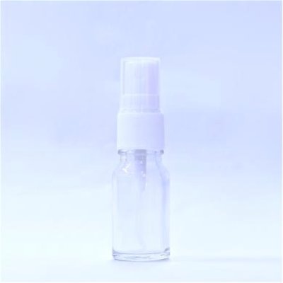 画像1: アロマ瓶 10mL 透明【スプレー色：ホワイト】