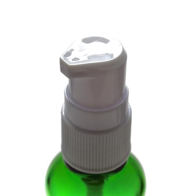 画像2: アロマ遮光瓶 20mL グリーン【ポンプ：ホワイト】