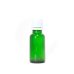 画像1: アロマ遮光瓶 20mL グリーン【セキュリティーキャップ白 ドロッパー付き】 (1)