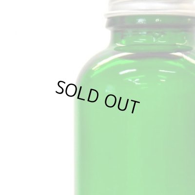 画像3: アロマ遮光瓶 30mL グリーン【アルミキャップ 穴あき中栓付き】