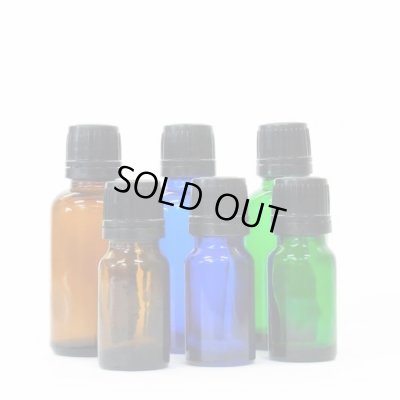 画像3: アロマ遮光瓶 30mL グリーン【セキュリティーキャップ黒 ドロッパー付き】