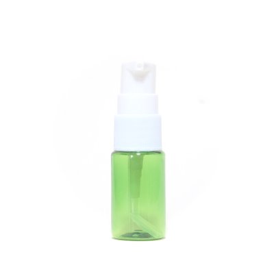 画像2: ポンプボトル 10mL PET グリーン【ポンプ：ホワイト】