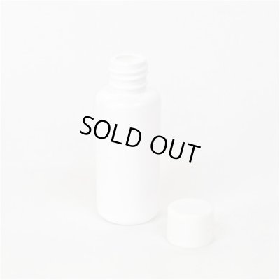 画像2: プラスチック容器 30mL PE ホワイト [ スクリューキャップ：ホワイト ]