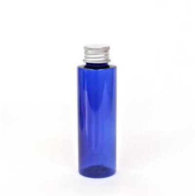 画像1: プラスチック容器 100mL コバルト【アルミキャップ】