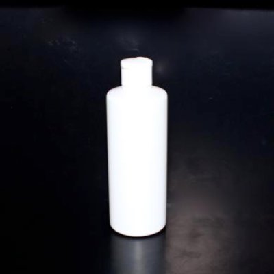 画像1: プラスチック容器 300ml PE ストレートボトル [ ボトル：ホワイト ／ ヒンジキャップ：ホワイト ]