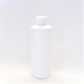 プラスチック容器 300mL PE ストレートボトル  [ ボトル：ホワイト  ／ スプリューキャップ：ホワイト ] ※中栓仕様