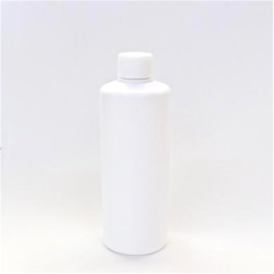 画像1: プラスチック容器 300mL PE ストレートボトル  [ ボトル：ホワイト  ／ スプリューキャップ：ホワイト ] ※中栓仕様