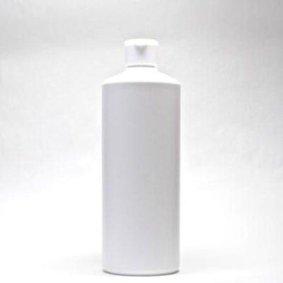 画像3: プラスチック容器 500mL ホワイト【ヒンジキャップ（白）】