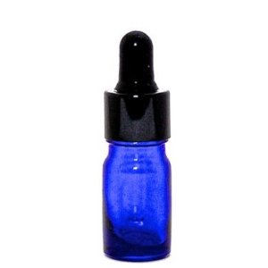 画像: アロマ遮光瓶 5mL コバルト【スポイド付きキャップ】