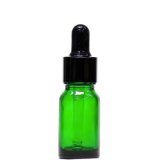 画像: アロマ遮光瓶 10mL グリーン【スポイド付きキャップ】