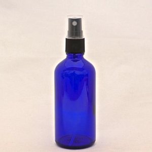 画像: アロマ遮光瓶 100mL コバルト【ブラックフィンガースプレー】