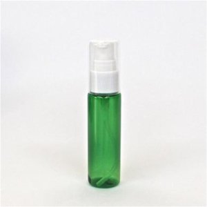 画像: ポンプボトル 30mL PET ストーレトボトル [ ボトル： グリーン ／ 　ポンプ：ホワイト ]