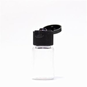 画像: プラスチック容器 10mL【ヒンジキャップ：ブラック】