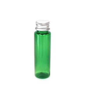 画像: プラスチック容器 30mL グリーン【アルミキャップ】