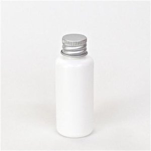 画像: プラスチック容器 30mL PE ホワイト【アルミキャップ】