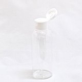 画像: プラスチック容器 100mL【ヒンジキャプ：ホワイト】