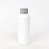 画像: プラスチック容器 100mL PE ホワイト【アルミキャップ】