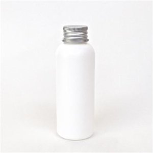 画像: プラスチック容器 100mL PE ホワイト【アルミキャップ】