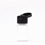 画像: プラスチック容器 10mL【ヒンジキャップ：ブラック】【140個入り/ロット 送料無料】