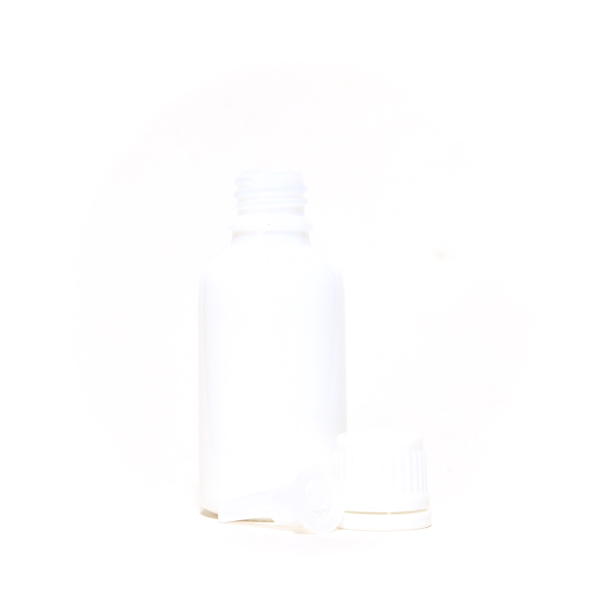 画像2: アロマ遮光瓶 30mL クリーミーホワイト【セキュリティーキャップ白 ドロッパー付き】