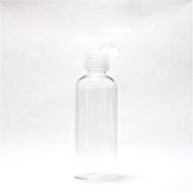 画像1: プラスチック容器 100mL【ヒンジキャプ：半透明】