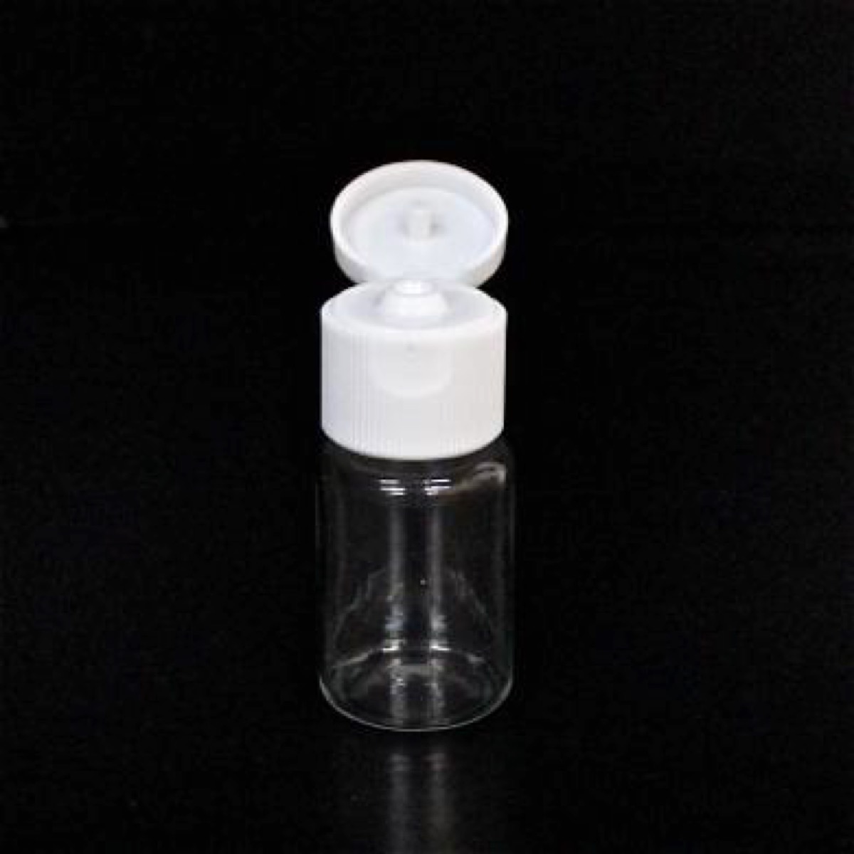 画像1: プラスチック容器 10mL【ヒンジキャップ：ホワイト】【140個入り/ロット 送料無料】